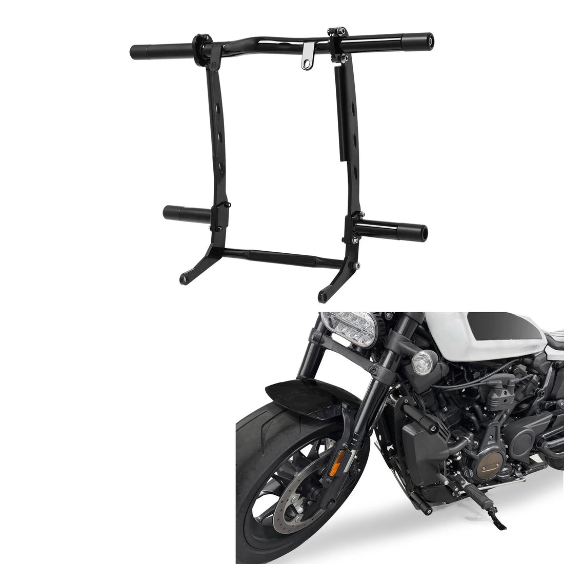 Black Engine Guard Highway Crash Bar Fit For Harley Sportster S RH1250S 21-25 24