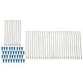 Tusk Motorcycle Spoke Kit - Rear 18" Silver Spoke/Blue Nipple For Sherco 450 Sef