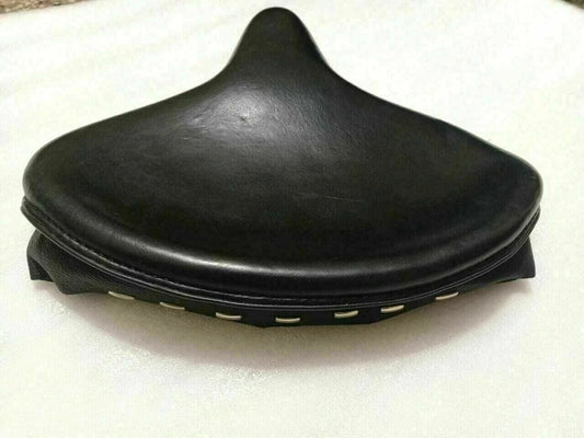 Fit For Harley Knucklehead Flathead Black Leatherite Police Solo Seat @LS
