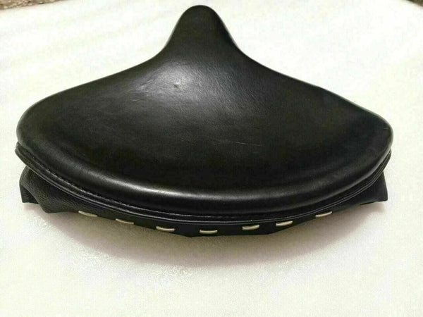 Fit For Harley Knucklehead Flathead Black Leatherite Police Solo Seat @LS