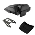 Matte Black Razor Trunk Backrest Pad Mount Rack Fit For Harley Touring 14-26 25