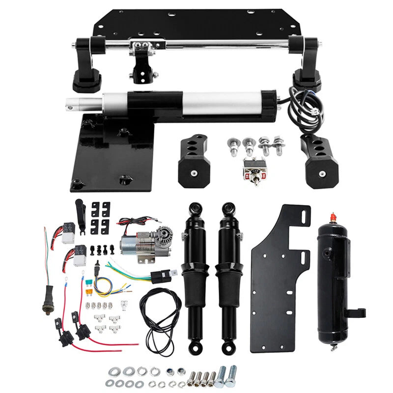 Electric Center Stand/Air Ride Suspension Tank Fit For Street Road Glide 2017-25