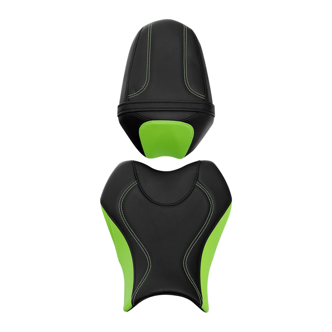 Driver & Passenger Seat - Black+Green Fit For Suzuki GSXR1000 2009-2016