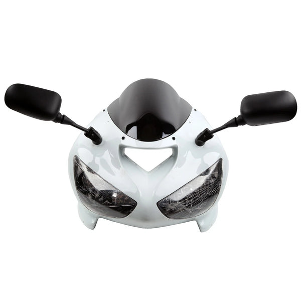 Unpainted Upper Fairing Cowl Combo Fit For Kawasaki Ninja ZX6R 2005-2006
