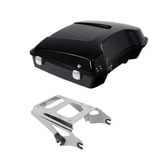 Razor Trunk Chrome Two Up Mount Rack Fits For Harley Touring 2009-2013