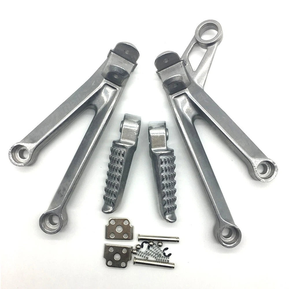 Silver Passenger Rear Foot Peg Bracket Fit for Kawasaki Ninja ZX10R 2004 2005
