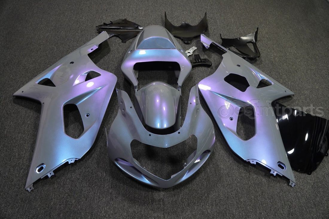 Blue Purple Chameleon Gray Fairing Kit For Suzuki GSXR600/GSXR750 2001 2002 2003