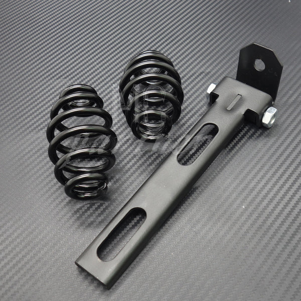 Black Solo Seat 3" Springs Bracket Mounting Kit For Harley Chopper Bobber Custom