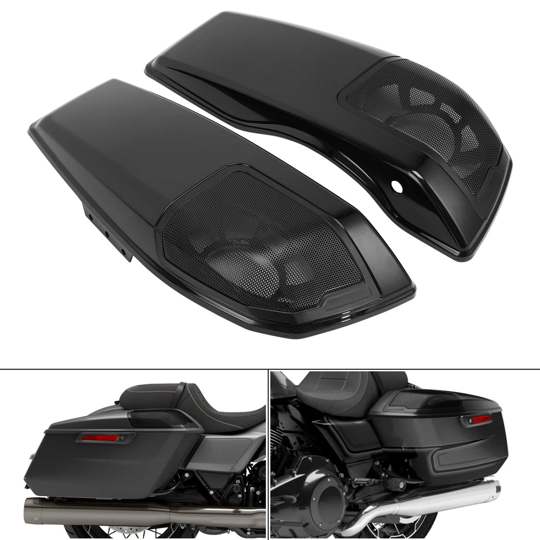 6x9" Saddlebag Speaker Lids Fit For Harley Cvo Street Road Glide Fltrxse 23-26