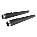 4" Slip on Megaphone Mufflers Exhaust Fit For Harley Touring Road Glide 95-2016