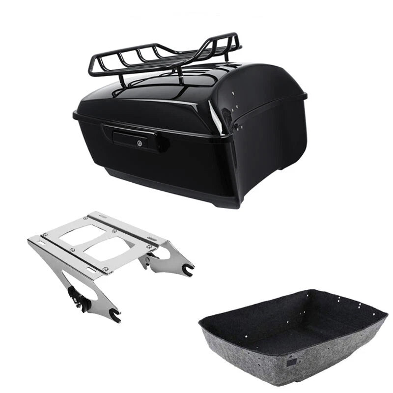 King Trunk Luggage Rack Mount Fit For Harley Electra Street Road Glide 2014-2026