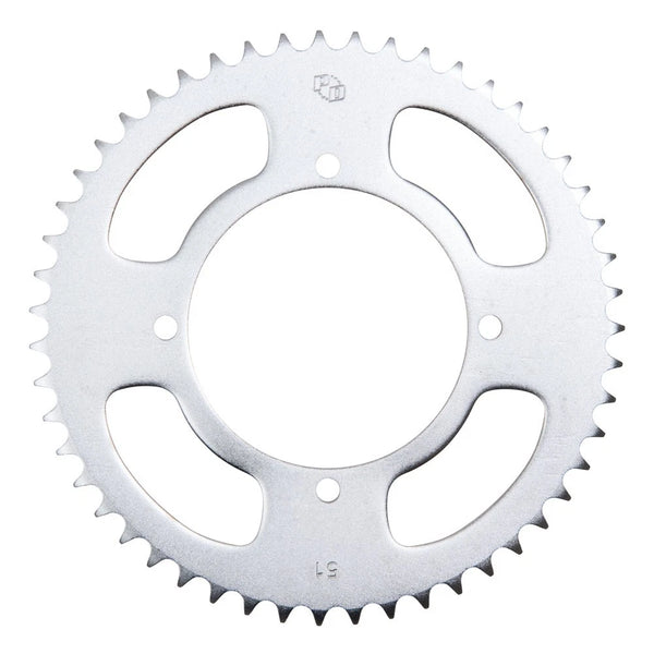 Primary Drive Rear Steel Sprocket 51 Tooth Silver For Kawasaki KX85 2001-2023