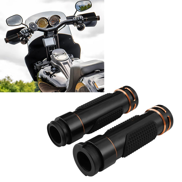 1" Electronic Handlebar Hand Grips Fit For Harley Touring Road Glide King 08-24