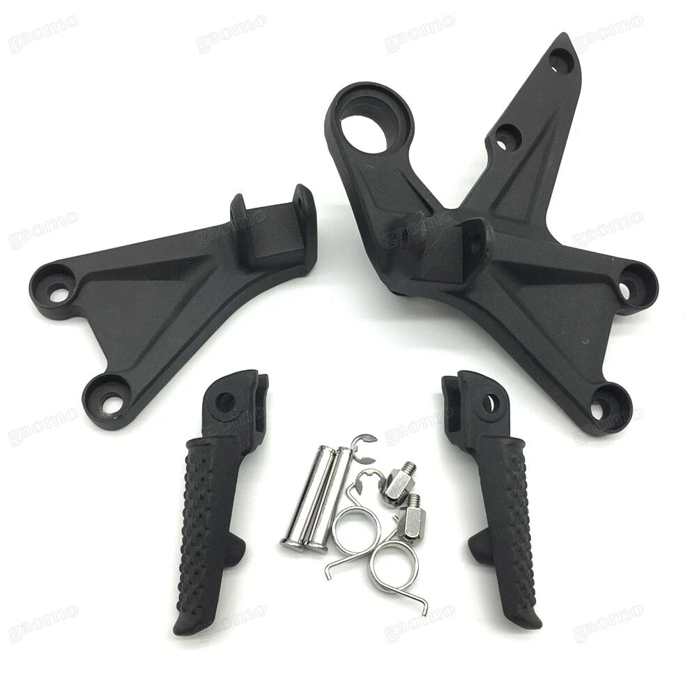 Honda CBR1000RR Black Front Foot Pegs Footrest Bracket Fit For 2008-2018