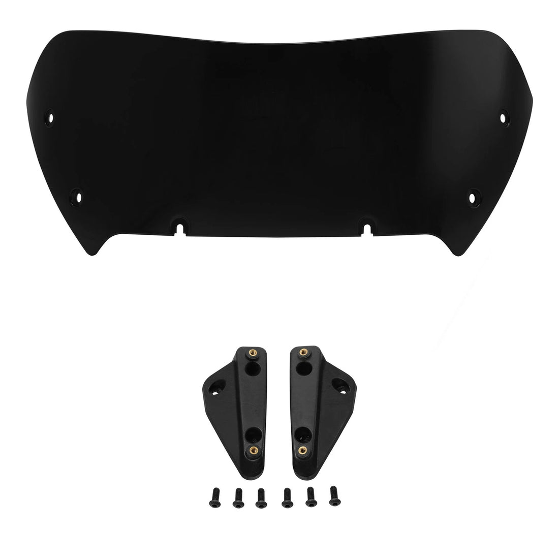 Black Windshield & Bracket Mounts Fit For Harley Cvo Road Glide 2023-26 Fltrx 24