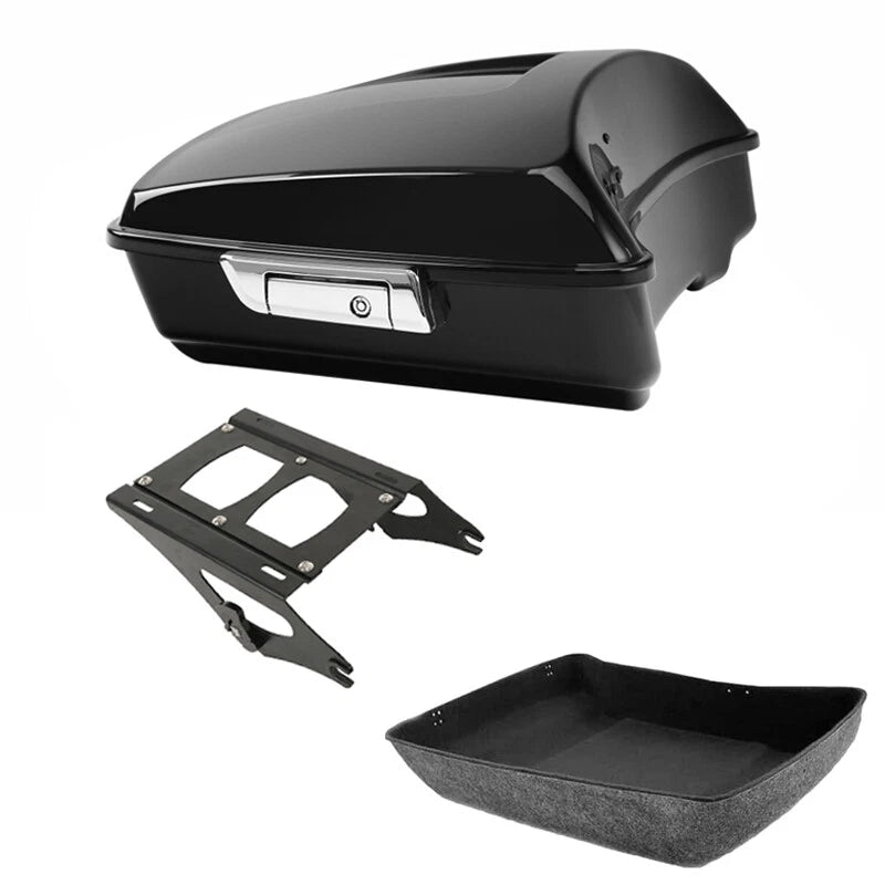 Chopped Trunk & Mounting Rack Fit For Harley Road Street Glide Touring 2014-2026