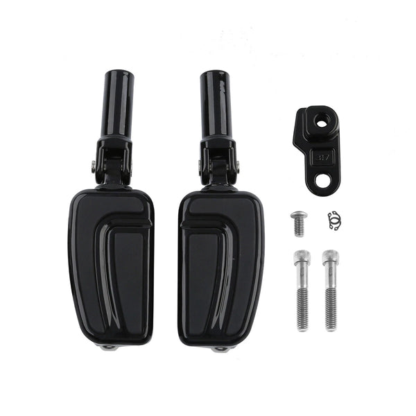 Rear Passenger Footpeg Foot Pegs Mount Fit Harley Softail Slim 2012-2017 Black
