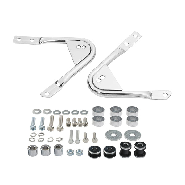 Detachable 2-Up Luggage Rack Docking Hardware Kit Fit For 97-08 Harley Touring