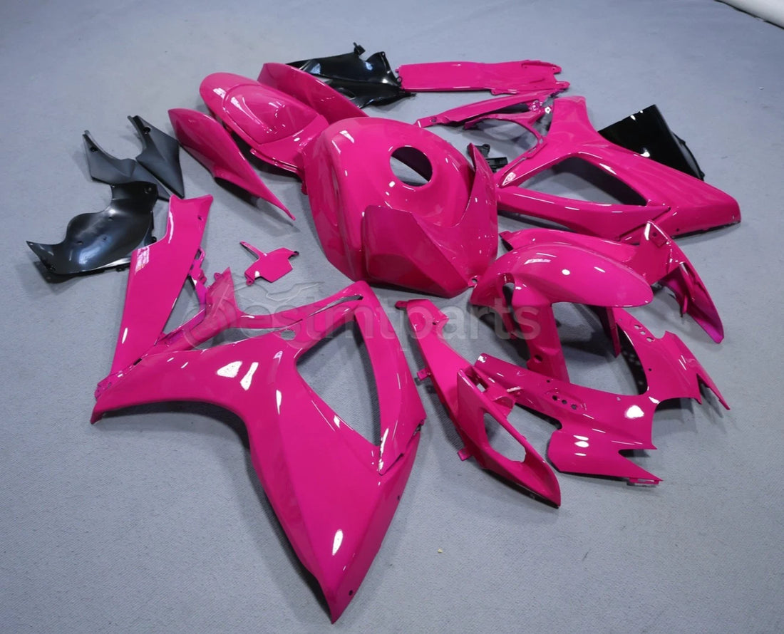 Gloss Fuchsia Hot Pink Fairing Kit +Tank Cover for Suzuki GSXR600/750 2006-2007