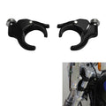 (2) 49mm Windshield Clamps Fit For Harley Dyna Fat Bob Wide Glide 2006-2017