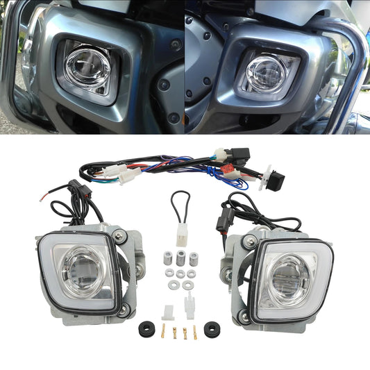 Rectangular LED Fog Light Kit Fit For Honda Goldwing 1800 GL1800 2012-2017 15 16