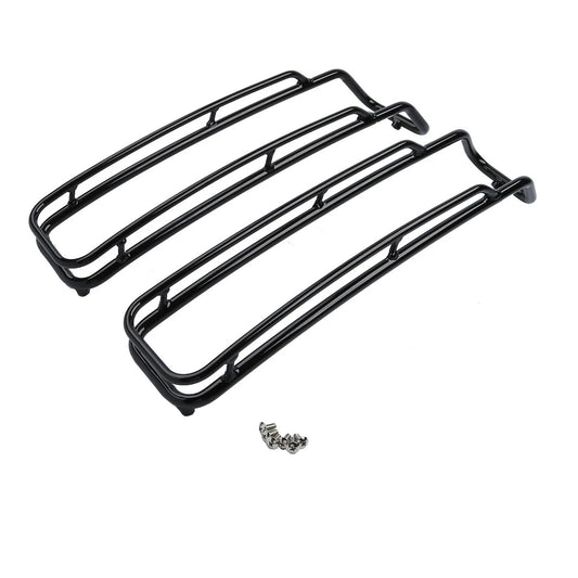 Hard Saddlebag Lid Trim Top Rails Rack Fit For Harley Touring Road King 94-13 12