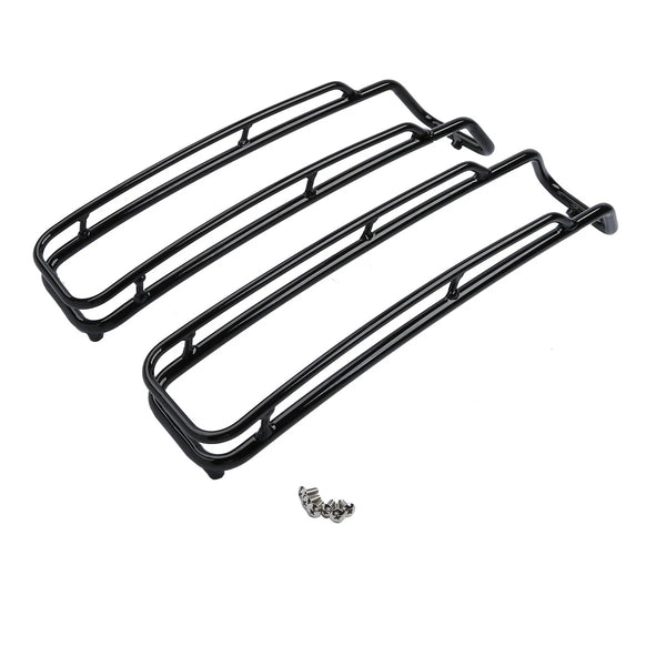 Hard Saddlebag Lid Trim Top Rails Rack Fit For Harley Touring Road King 94-13 12