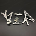 Driver Front Foot Pegs Bracket Silver Fit for Honda CBR600F4 CBR600F4i 1999-2006