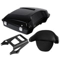 Razor Trunk w/Pad + Mount Rack Fit For Harley Touring Road King Glide 09-13