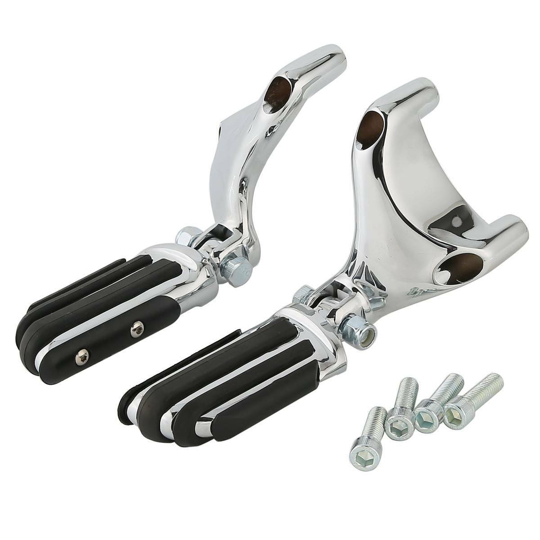 Chrome Passenger Footpeg Pegs Mount Bracket Fit For Harley Sportster 2004-2013