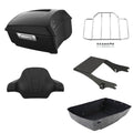 Matte King Trunk Luggage Backrest Two-Up Mount Rack Fit For Harley Touring 97-08