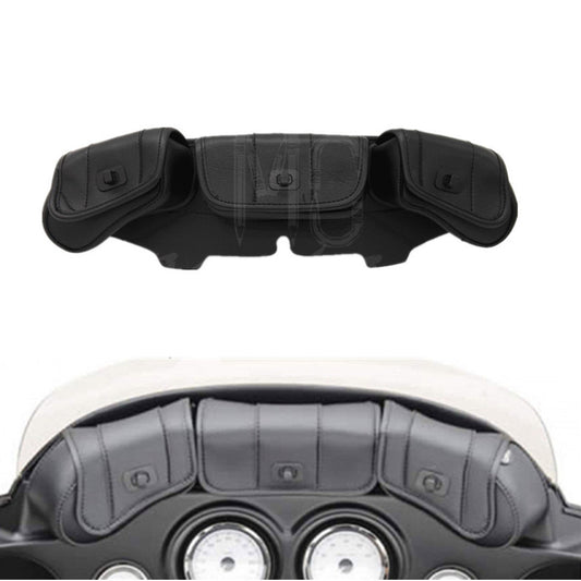 3 Pouch Pocket Fairing Windshield Bag For Harley Touring Electra Street Glide