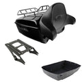 King Trunk Rack Backrest Mount Fit For Harley Road Electra Glide Touring 2014-26