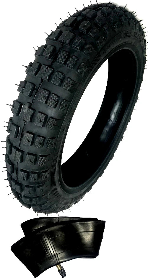Heavy Duty Tire And Tube Straight Stem Size 2.50-10 2.50X10 For Honda CRF50F 10"