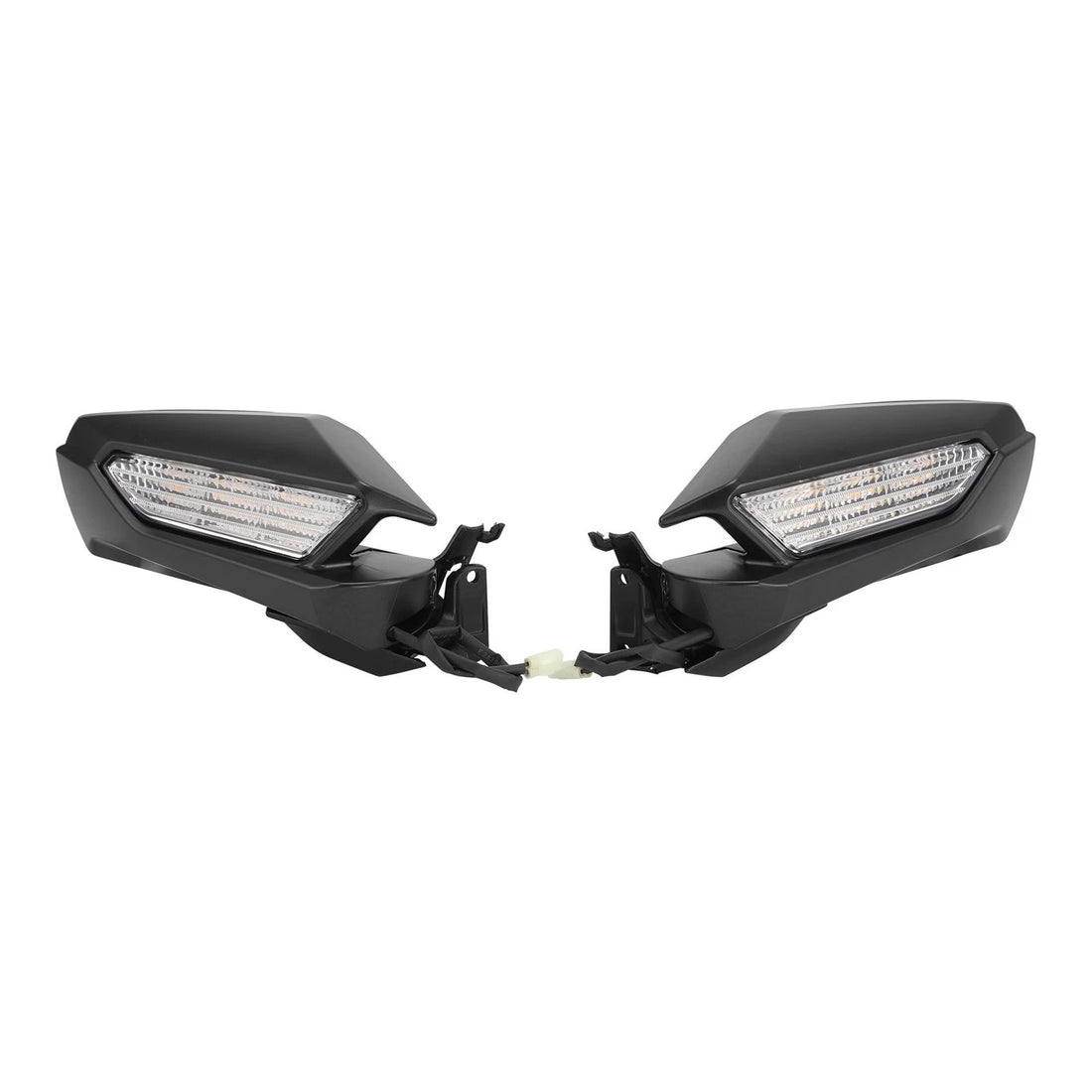 Matte Black Rearview Mirror LED Turn Signals Fit For Honda Goldwing 1800 2018-25