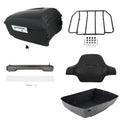 Matte King Trunk Pad Rack LED Tail Light Fit For Harley Cvo Road Glide 2014-2026