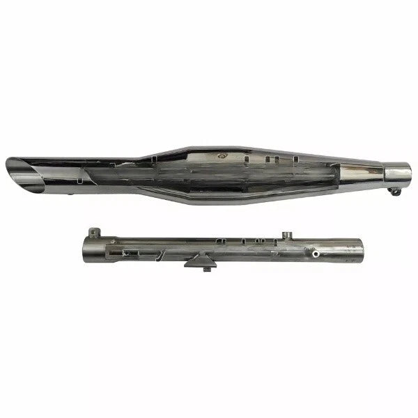 Fit For Royal Enfield Meteor 350 "RED Rooster S Exhaust Silencer, Polished"