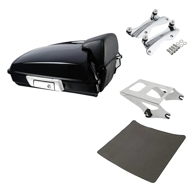Razor Trunk Backrest Mount Rack Docking Fit For Harley Touring Road King 2014-26