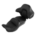 Black Driver Passenger Seat King Backrest Fit For Harley Road Tri Glide 14-23 22
