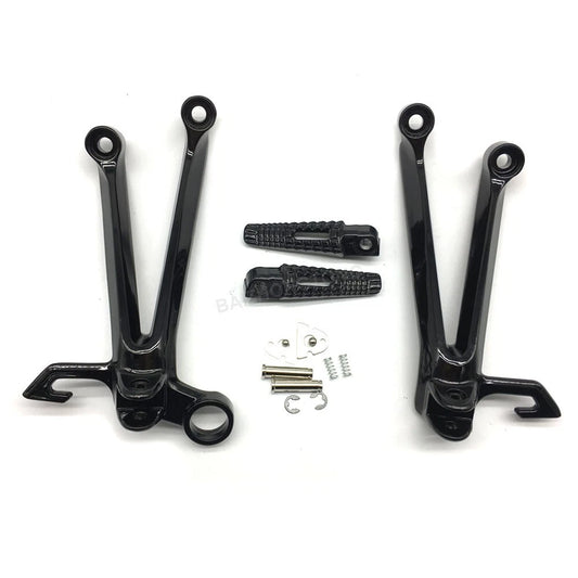 For 2005 2006 Suzuki GSXR1000 Motorcycle Rear Passenger Foot Peg Bracket Black