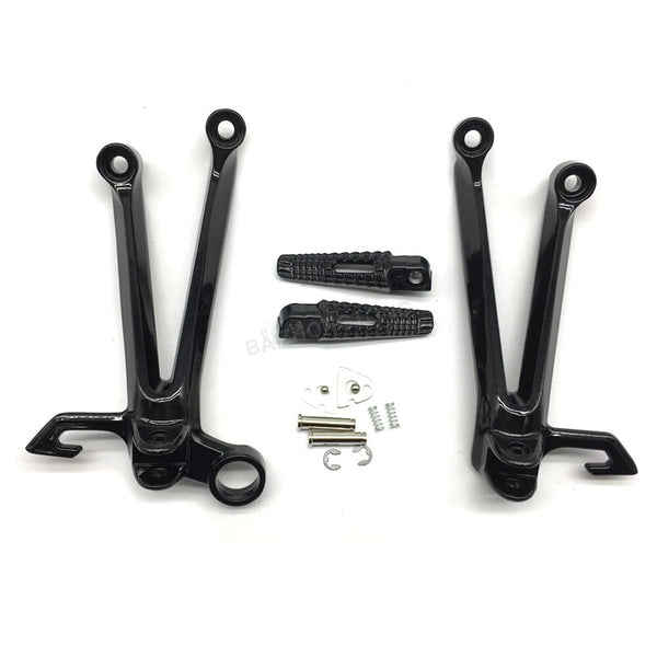 For 2005 2006 Suzuki GSXR1000 Motorcycle Rear Passenger Foot Peg Bracket Black