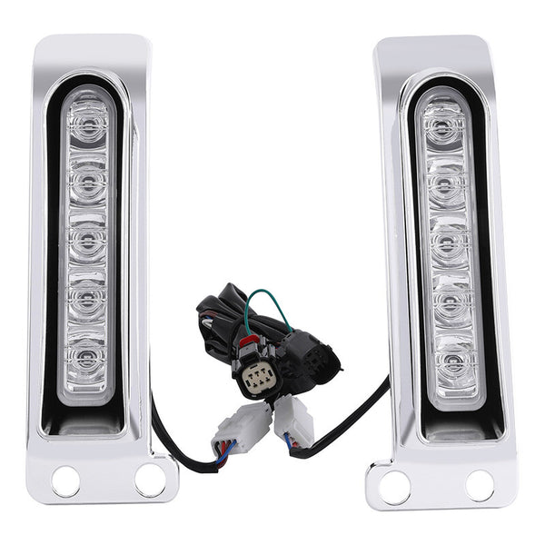 Saddlebag LED Inserts Support Light Fit For Harley Road King Electra Glide 14-24