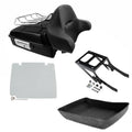 Chopped Trunk Backrest Rack Mount Plate Fit For Harley Softail Deluxe 2018-2026