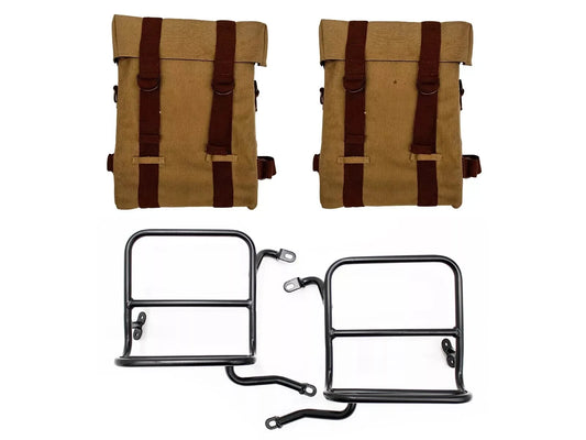 Fit For Royal Enfield Sand Classic 350 500 Military Pannier With Fitting Frame