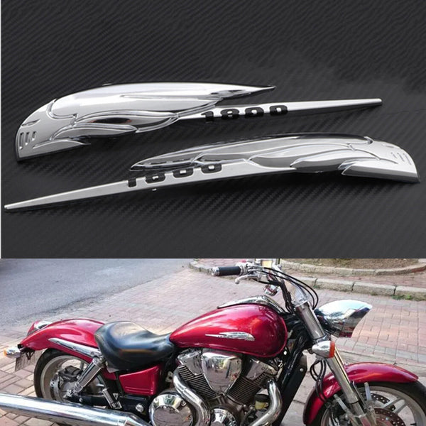 Motorcycle Chrome Gas Tank Emblem Sticker Badge Decal For Honda VTX1800 C1 F1 S1