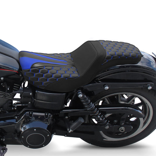 Step-Up Driver Passenger Seat Pillion Fit For Harley Dyna Low Rider 2006-2017