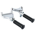Chrome Foot Peg Mount Fit For Harley Sportster 883 1200 48 72 Roadster 2004-2013