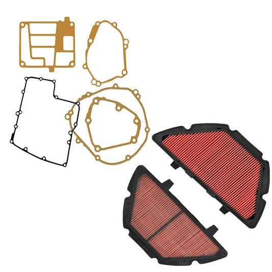Air Filter Intake Cleaner And Engine Gasket Kits Set For Yamaha YZFR1 2007 2008