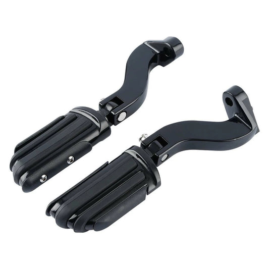 Black Rear Passenger Footpeg Peg Fit For Harley Road King Street Glide 1993-2022
