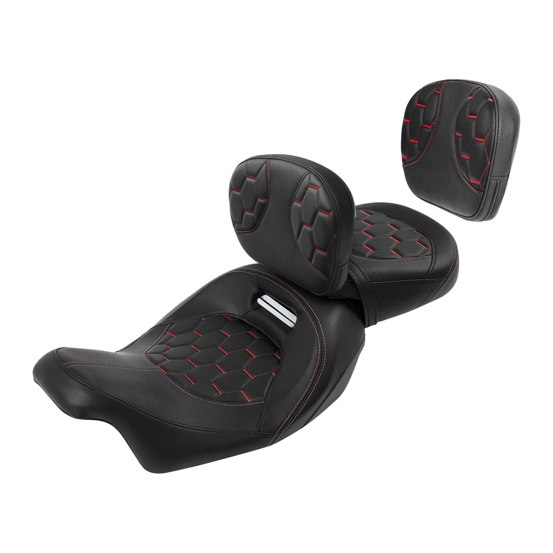 Driver & Passenger Seats W/ Backrest Fit For Harley Touring Cvo Road Glide 09-23